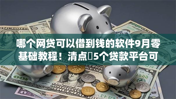 哪个网贷可以借到钱的软件9月零基础教程！清点​5个贷款平台可以借钱给用户的app