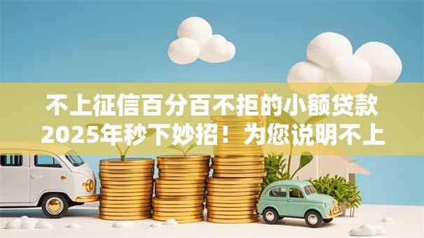 不上征信百分百不拒的小额贷款2025年秒下妙招！为您说明不上征信的网贷平台不拒借钱