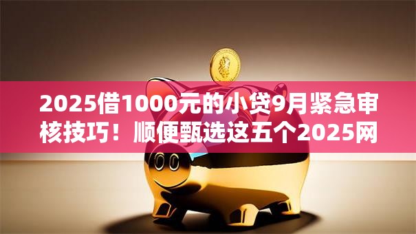 2025借1000元的小贷9月紧急审核技巧！顺便甄选这五个2025网贷借1000元的小口子