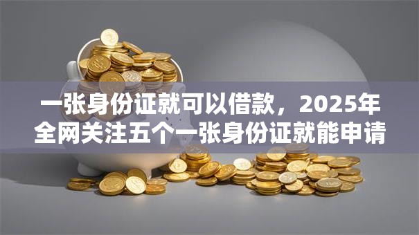 一张身份证就可以借款，2025年全网关注五个一张身份证就能申请网贷软件