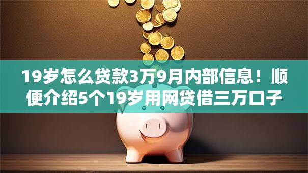 19岁怎么贷款3万9月内部信息！顺便介绍5个19岁用网贷借三万口子