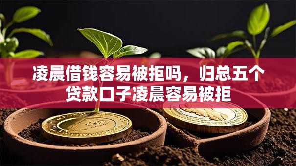 凌晨借钱容易被拒吗，归总五个贷款口子凌晨容易被拒