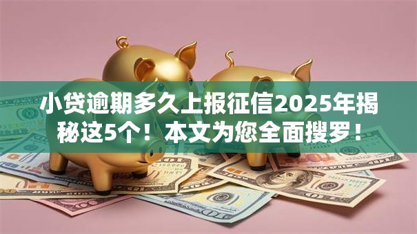 小贷逾期多久上报征信2025年揭秘这5个!本文为您全面搜罗! 小贷逾期多久上报征信2025年揭秘这5个!本文为您全面搜罗!