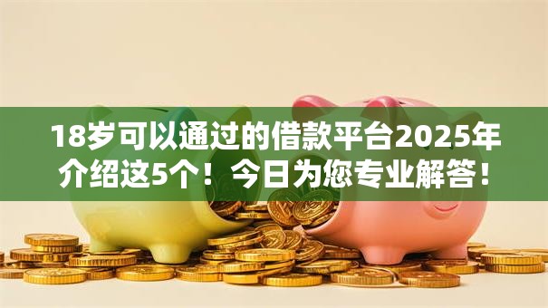 18岁可以通过的借款平台2025年介绍这5个!今日为您专业解答! 18岁可以通过的借款平台2025年介绍这5个!今日为您专业解答!
