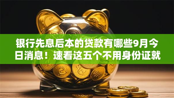 银行先息后本的贷款有哪些9月今日消息!速看这五个不用身份证就可以贷款 银行先息后本的贷款有哪些9月今日消息!速看这五个不用身份证就可以贷款