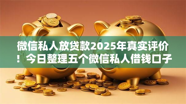 微信私人放贷款2025年真实评价!今日整理五个微信私人借钱口子 微信私人放贷款2025年真实评价!今日整理五个微信私人借钱口子