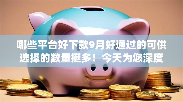 哪些平台好下款9月好通过的可供选择的数量挺多!今天为您深度汇总这5个黑户借钱app! 哪些平台好下款9月好通过的可供选择的数量挺多!今天为您深度汇总这5个黑户借钱app!