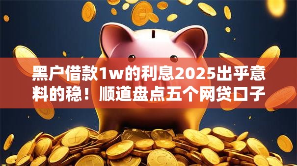 黑户借款1w的利息2025出乎意料的稳!顺道盘点五个网贷口子借1w的利息 黑户借款1w的利息2025出乎意料的稳!顺道盘点五个网贷口子借1w的利息