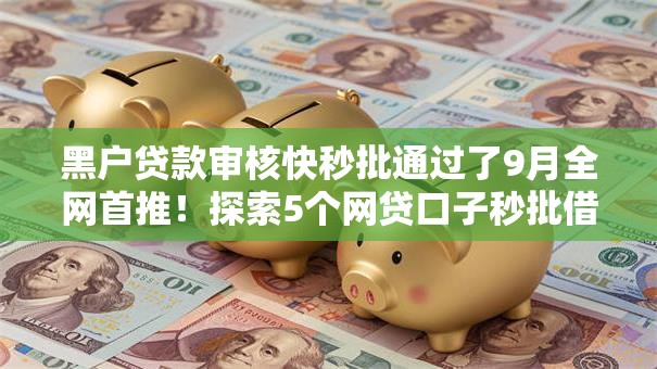 黑户贷款审核快秒批通过了9月全网首推！探索5个网贷口子秒批借钱审核快通过
