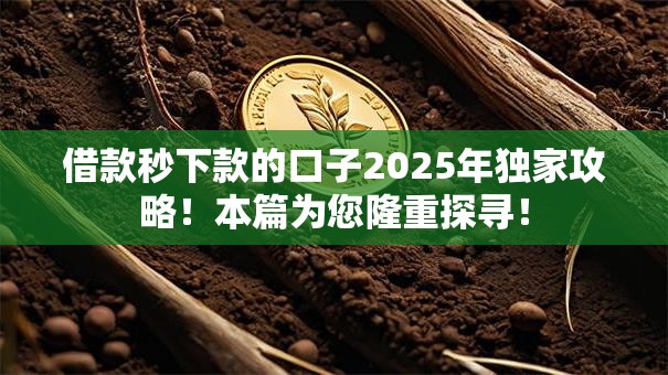 借款秒下款的口子2025年独家攻略!本篇为您隆重探寻! 借款秒下款的口子2025年独家攻略!本篇为您隆重探寻!