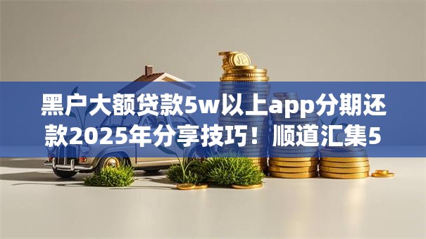 黑户大额贷款5w以上app分期还款2025年分享技巧！顺道汇集5个网贷口子五万以上分期借