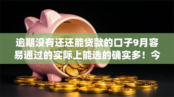 逾期没有还还能贷款的口子9月容易通过的实际上能选的确实多!今天为您深度推选这五个贷款app! 逾期没有还还能贷款的口子9月容易通过的实际上能选的确实多!今天为您深度推选这五个贷款app!