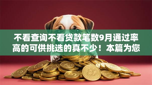 不看查询不看贷款笔数9月通过率高的可供挑选的真不少!本篇为您全面揭露这五个借款口子! 不看查询不看贷款笔数9月通过率高的可供挑选的真不少!本篇为您全面揭露这五个借款口子!