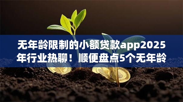 无年龄限制的小额贷款app2025年行业热聊!顺便盘点5个无年龄限制的网贷平台借钱 无年龄限制的小额贷款app2025年行业热聊!顺便盘点5个无年龄限制的网贷平台借钱