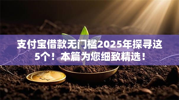支付宝借款无门槛2025年探寻这5个!本篇为您细致精选! 支付宝借款无门槛2025年探寻这5个!本篇为您细致精选!