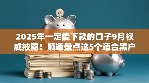 2025年一定能下款的口子9月权威披露！顺道盘点这5个适合黑户 大数据花的贷款