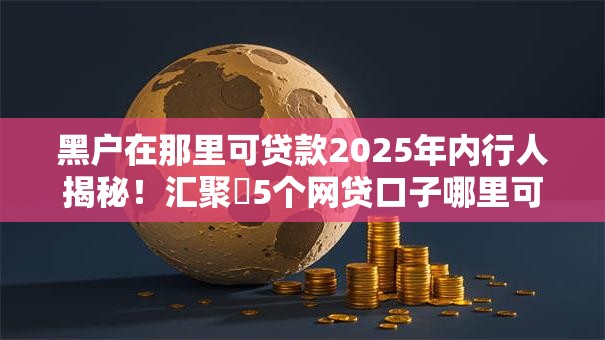 黑户在那里可贷款2025年内行人揭秘!汇聚5个网贷口子哪里可借钱 黑户在那里可贷款2025年内行人揭秘!汇聚5个网贷口子哪里可借钱