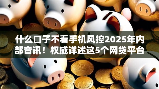 什么口子不看手机风控2025年内部音讯!权威详述这5个网贷平台不用看手机风控 什么口子不看手机风控2025年内部音讯!权威详述这5个网贷平台不用看手机风控