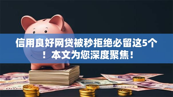 信用良好网贷被秒拒绝必留这5个!本文为您深度聚焦! 信用良好网贷被秒拒绝必留这5个!本文为您深度聚焦!