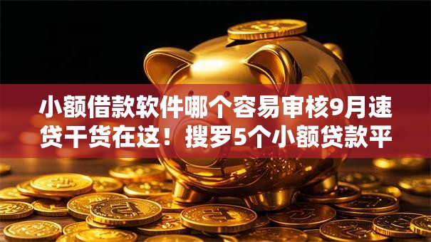 小额借款软件哪个容易审核9月速贷干货在这!搜罗5个小额贷款平台审核比较容易 小额借款软件哪个容易审核9月速贷干货在这!搜罗5个小额贷款平台审核比较容易