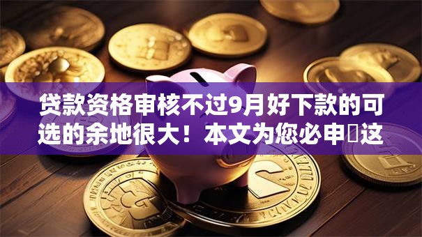 贷款资格审核不过9月好下款的可选的余地很大！本文为您必申​这五个借款平台！