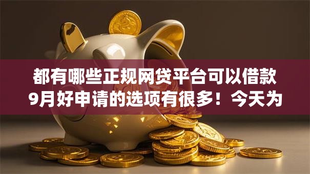 都有哪些正规网贷平台可以借款9月好申请的选项有很多！今天为您深入汇集这五个黑户借钱app！