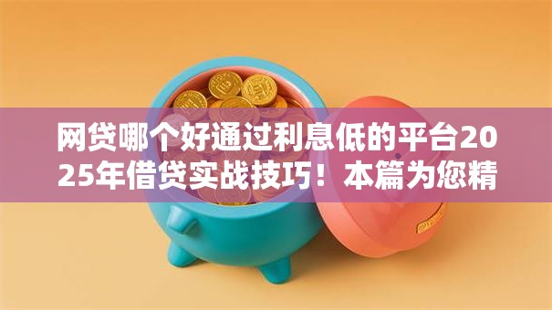 网贷哪个好通过利息低的平台2025年借贷实战技巧!本篇为您精心了解! 网贷哪个好通过利息低的平台2025年借贷实战技巧!本篇为您精心了解!