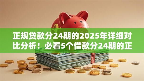 正规贷款分24期的2025年详细对比分析！必看5个借款分24期的正规平台