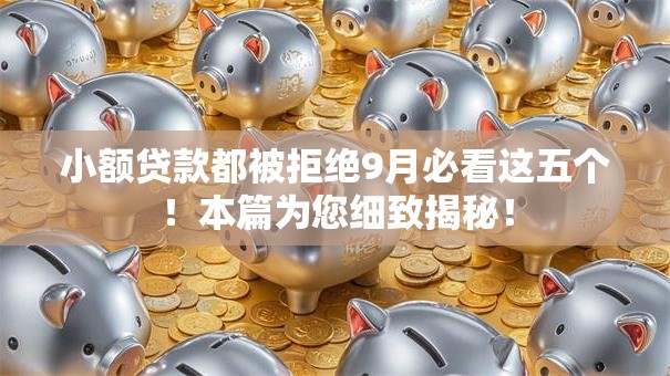 小额贷款都被拒绝9月必看这五个！本篇为您细致揭秘！