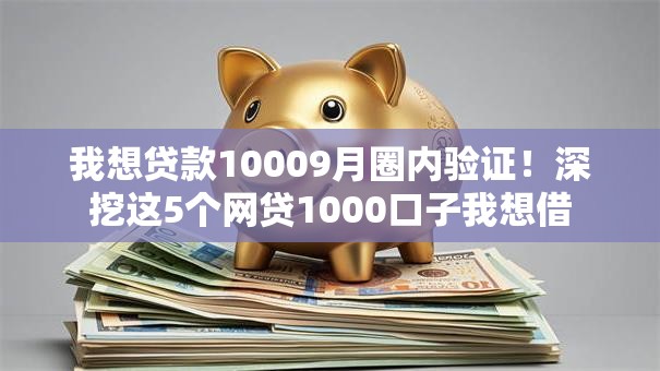 我想贷款10009月圈内验证！深挖这5个网贷1000口子我想借