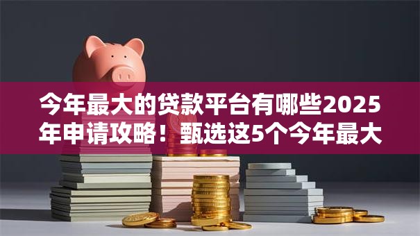 今年最大的贷款平台有哪些2025年申请攻略！甄选这5个今年最大的网贷口子有哪些