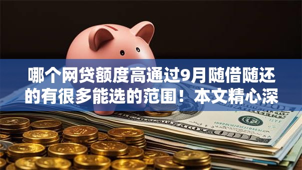 哪个网贷额度高通过9月随借随还的有很多能选的范围！本文精心深究这五个黑户贷款平台！