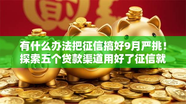 有什么办法把征信搞好9月严挑!探索五个贷款渠道用好了征信就变好 有什么办法把征信搞好9月严挑!探索五个贷款渠道用好了征信就变好