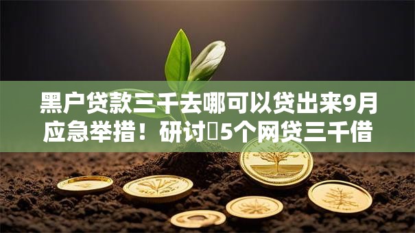 黑户贷款三千去哪可以贷出来9月应急举措!研讨5个网贷三千借钱通过软件能贷 黑户贷款三千去哪可以贷出来9月应急举措!研讨5个网贷三千借钱通过软件能贷