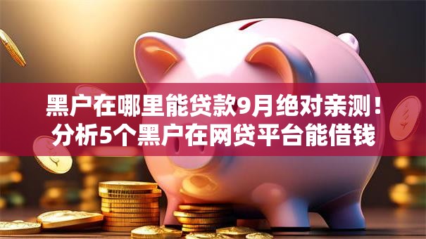 黑户在哪里能贷款9月绝对亲测！分析5个黑户在网贷平台能借钱