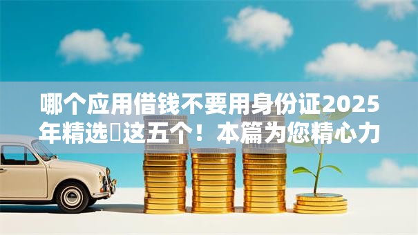 哪个应用借钱不要用身份证2025年精选这五个!本篇为您精心力荐! 哪个应用借钱不要用身份证2025年精选这五个!本篇为您精心力荐!