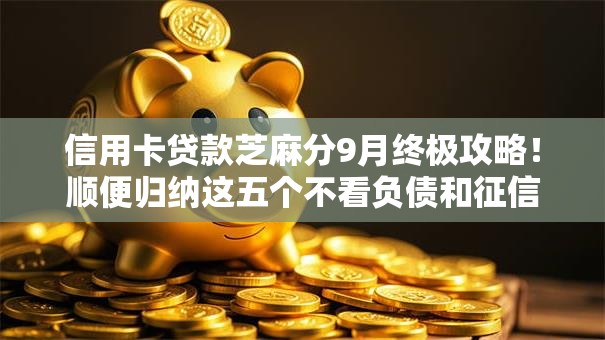 信用卡贷款芝麻分9月终极攻略!顺便归纳这五个不看负债和征信的贷款6 信用卡贷款芝麻分9月终极攻略!顺便归纳这五个不看负债和征信的贷款6