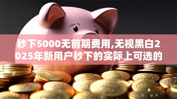 秒下5000无前期费用,无视黑白2025年新用户秒下的实际上可选的确实多!本文为您细致总结这五个黑户网贷平台! 秒下5000无前期费用,无视黑白2025年新用户秒下的实际上可选的确实多!本文为您细致总结这五个黑户网贷平台!
