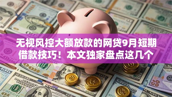 无视风控大额放款的网贷9月短期借款技巧!本文独家盘点这几个! 无视风控大额放款的网贷9月短期借款技巧!本文独家盘点这几个!