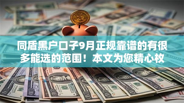 同盾黑户口子9月正规靠谱的有很多能选的范围!本文为您精心枚举这五个贷款口子! 同盾黑户口子9月正规靠谱的有很多能选的范围!本文为您精心枚举这五个贷款口子!