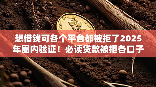 想借钱可各个平台都被拒了2025年圈内验证!必读贷款被拒各口子都借不到 想借钱可各个平台都被拒了2025年圈内验证!必读贷款被拒各口子都借不到