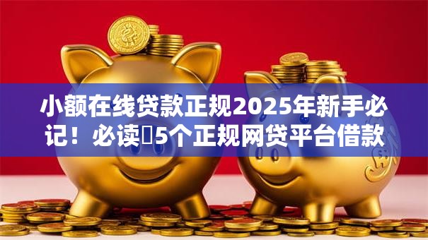 小额在线贷款正规2025年新手必记!必读5个正规网贷平台借款安全 小额在线贷款正规2025年新手必记!必读5个正规网贷平台借款安全