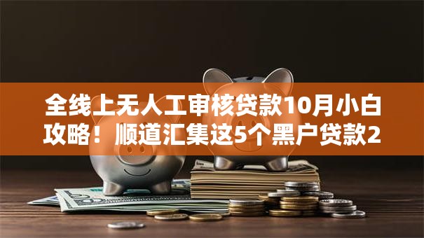 全线上无人工审核贷款10月小白攻略!顺道汇集这5个黑户贷款200元 全线上无人工审核贷款10月小白攻略!顺道汇集这5个黑户贷款200元