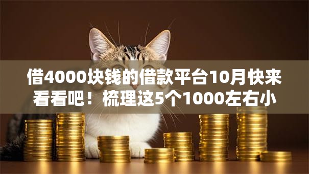 借4000块钱的借款平台10月快来看看吧!梳理这5个1000左右小额贷款 借4000块钱的借款平台10月快来看看吧!梳理这5个1000左右小额贷款