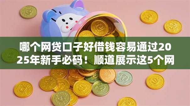哪个网贷口子好借钱容易通过2025年新手必码！顺道展示这5个网贷平台借款容易通过口子