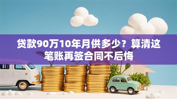 贷款90万10年月供多少？算清这笔账再签合同不后悔