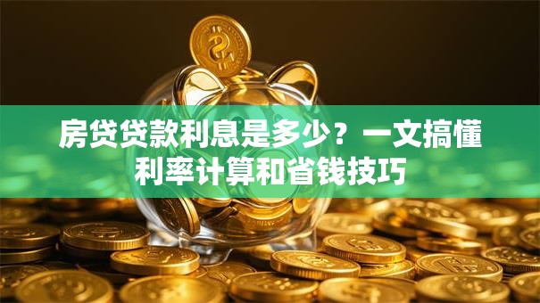 房贷贷款利息是多少？一文搞懂利率计算和省钱技巧