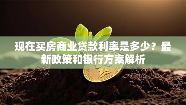 现在买房商业贷款利率是多少？最新政策和银行方案解析