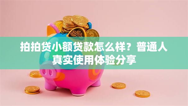 拍拍贷小额贷款怎么样?普通人真实使用体验分享 拍拍贷小额贷款怎么样?普通人真实使用体验分享