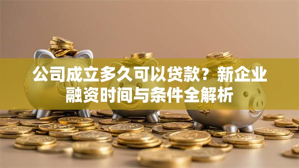 公司成立多久可以贷款?新企业融资时间与条件全解析 公司成立多久可以贷款?新企业融资时间与条件全解析